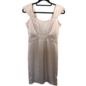 Eliza J silky gathered cocktail midi dress
